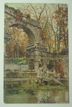 Ansichtskarte, Künstlerkarte Wien - Römische Ruine in Schönbrunn
